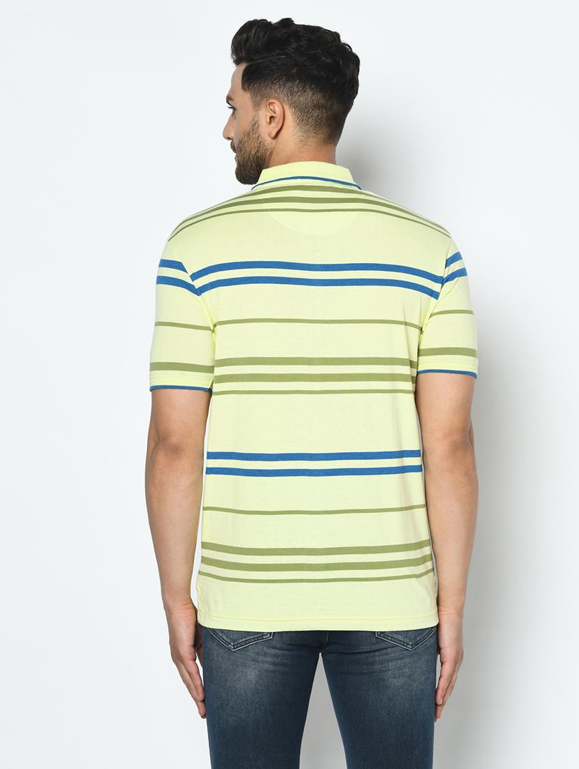 yellow striped polo t-shirt - 17751916 - Standard Image - 2