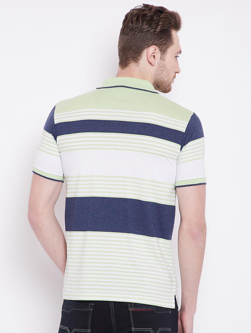 white striped polo t-shirt - 17751920 - Standard Image - 2