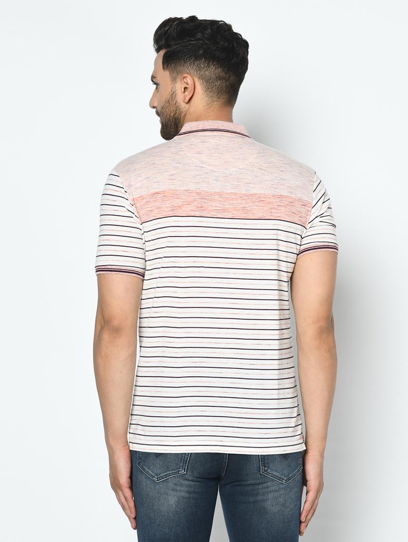 pink striped polo t-shirt - 17751926 - Standard Image - 2
