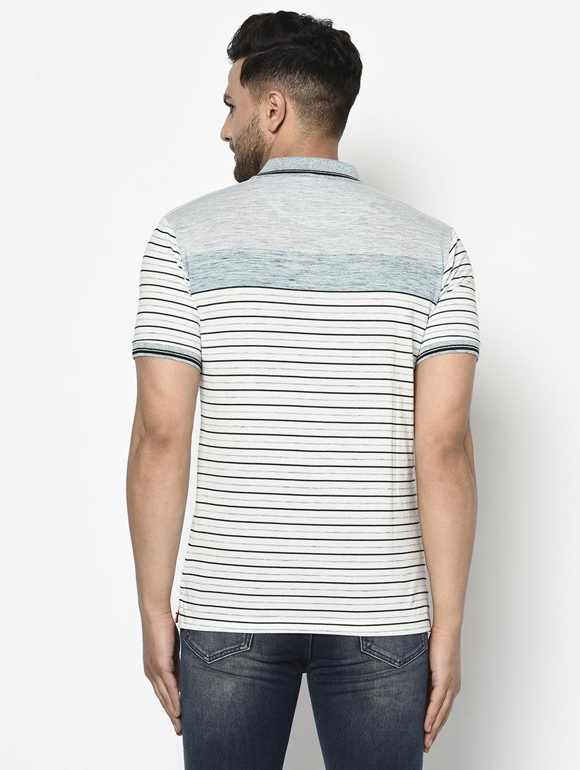 blue striped polo t-shirt - 17751932 - Standard Image - 2