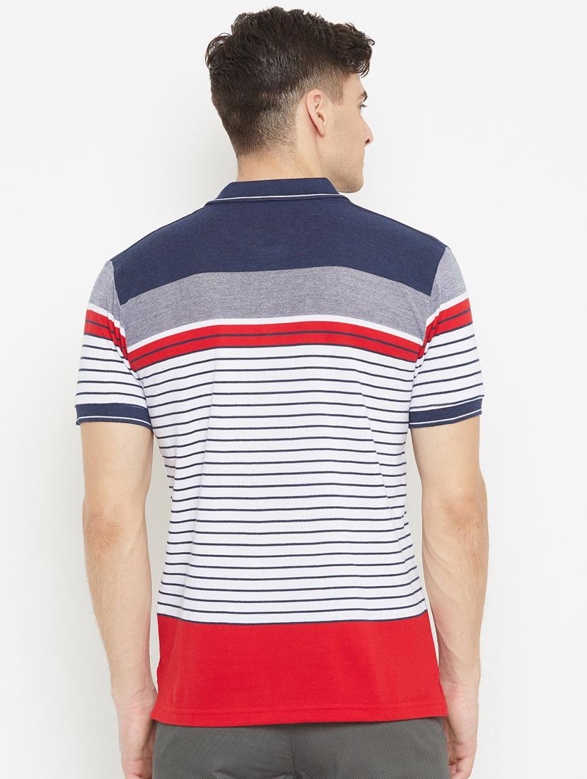 red striped polo t-shirt - 17751936 - Standard Image - 2