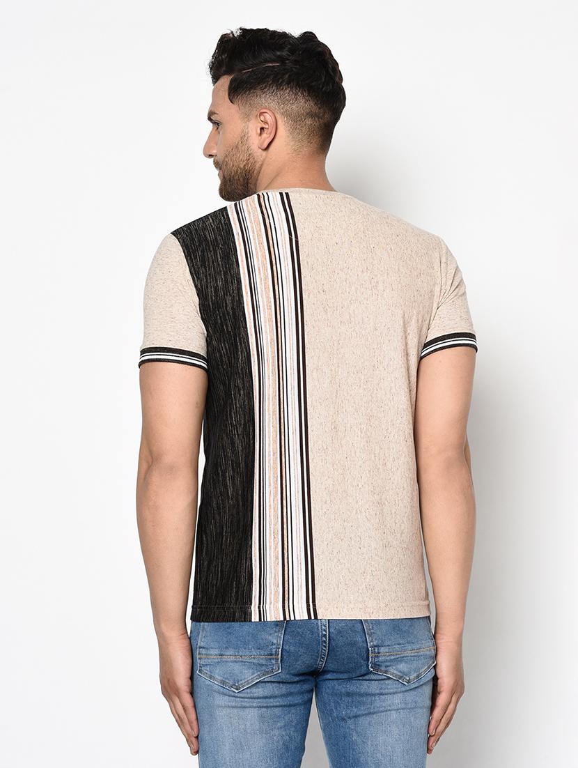 beige striped t-shirt - 17751984 - Standard Image - 2