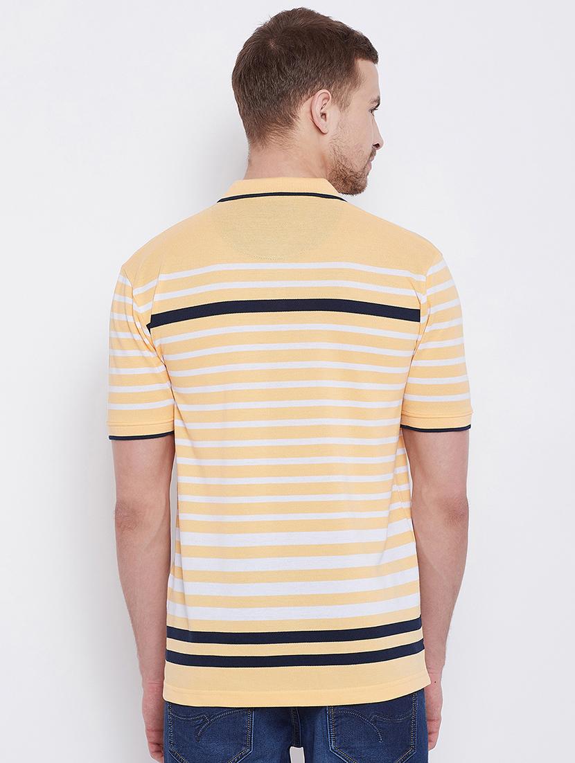 yellow striped polo t-shirt - 17752027 - Standard Image - 2