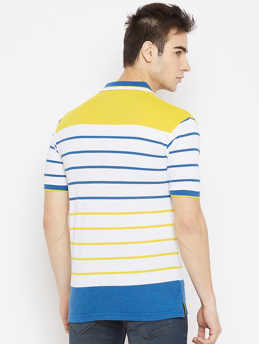 yellow striped polo t-shirt - 17752036 - Standard Image - 2