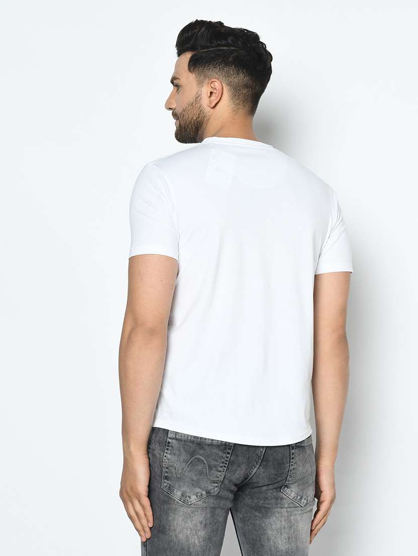 white printed t-shirt  - 17752068 -  Standard Image - 2
