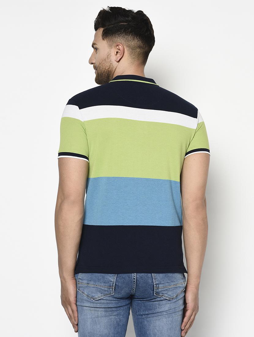 green striped polo t-shirt - 17752074 - Standard Image - 2