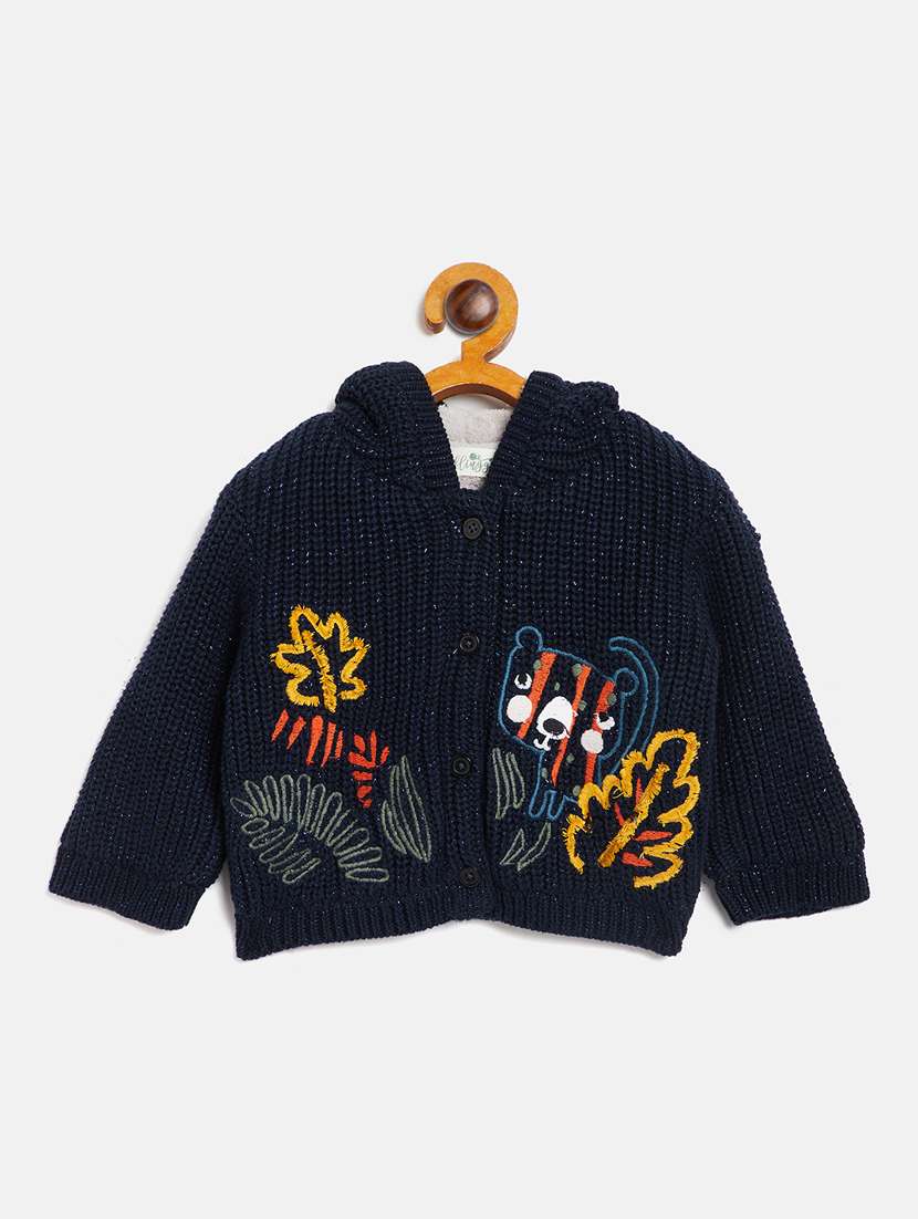 navy blue wool sweater