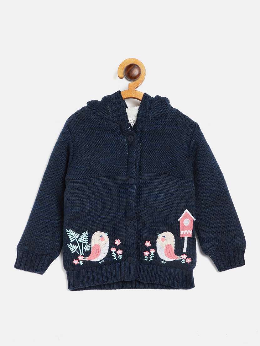 navy blue wool sweater