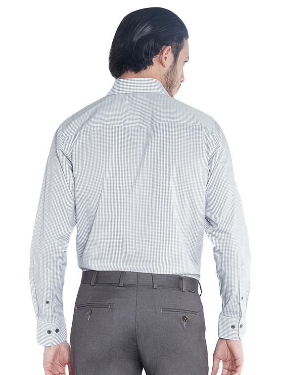 grey checkered formal shirt - 17752448 - Standard Image - 2
