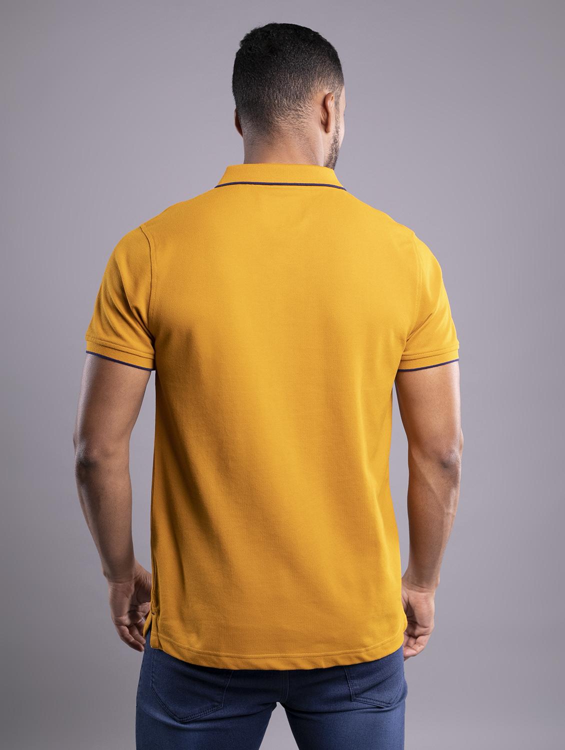men solid short sleeve regular fit polo t-shirt - 17753287 - Standard Image - 2