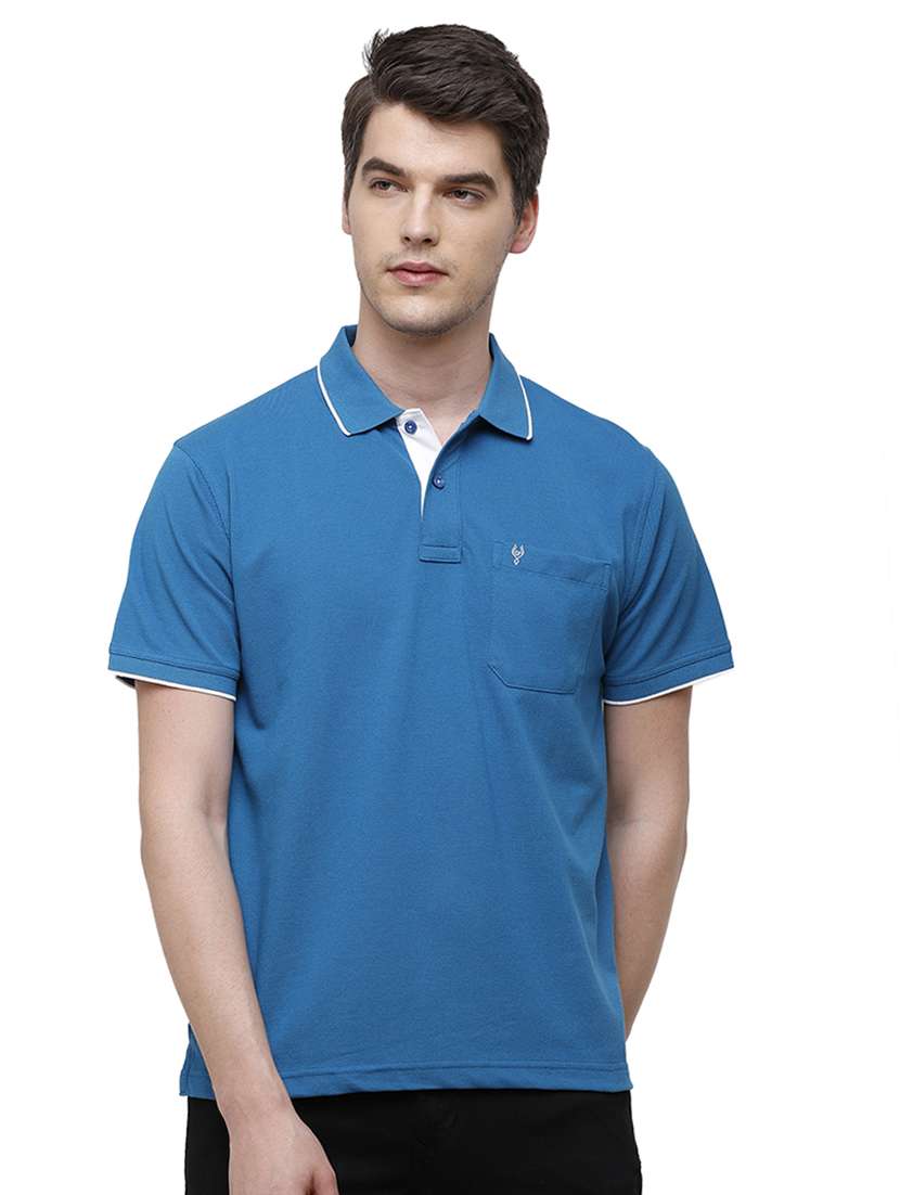 men solid short sleeve regular fit polo t-shirt