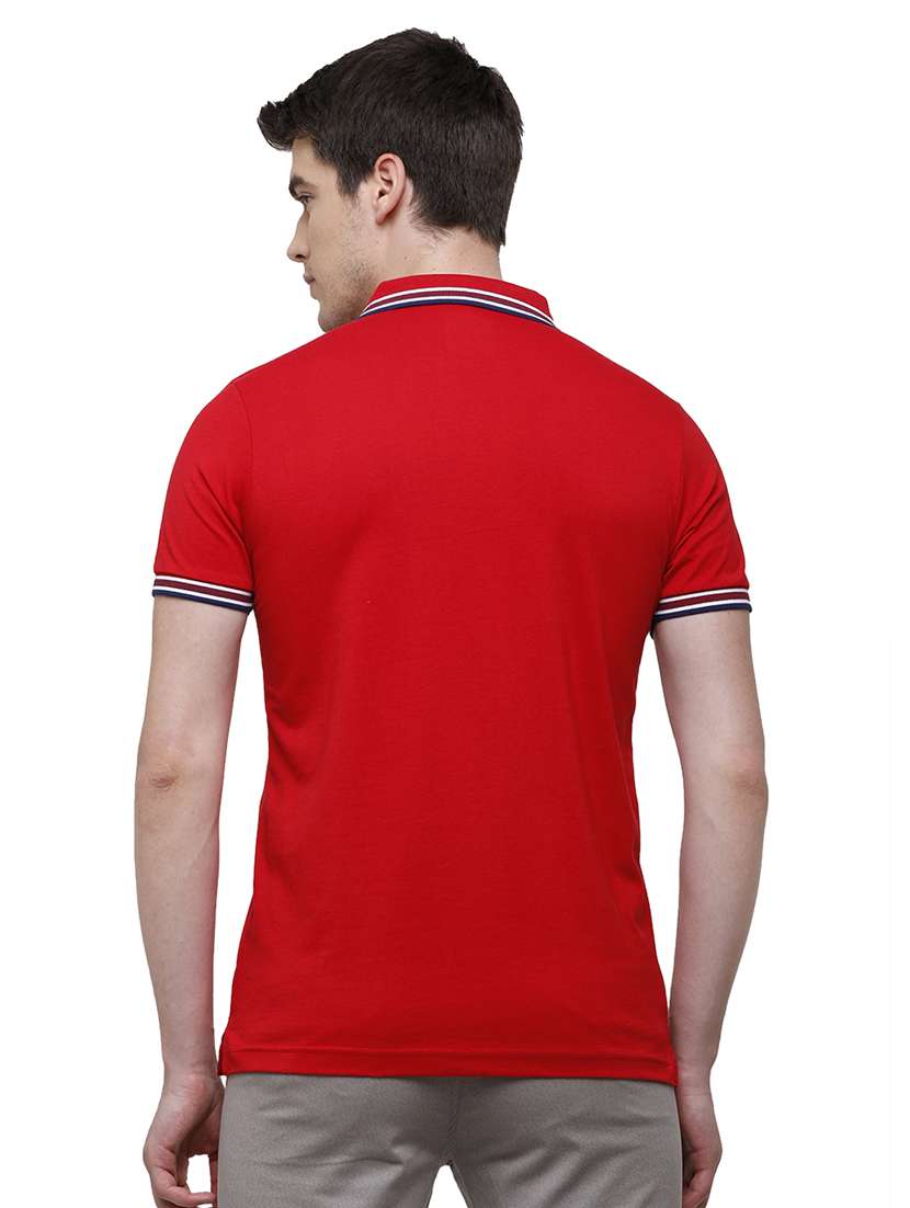 red solid polo t-shirt - 17753294 -  Standard Image - 2