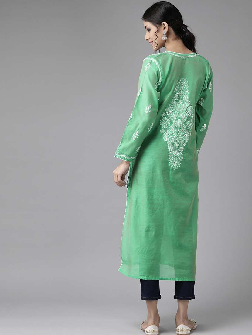 women's straight kurta - 17754089 - Standard Image - 2