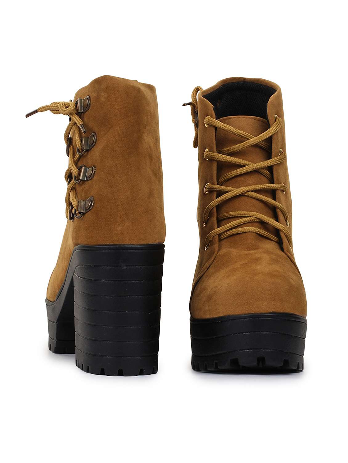 women tan lace up ankle boots - 17754118 -  Standard Image - 2