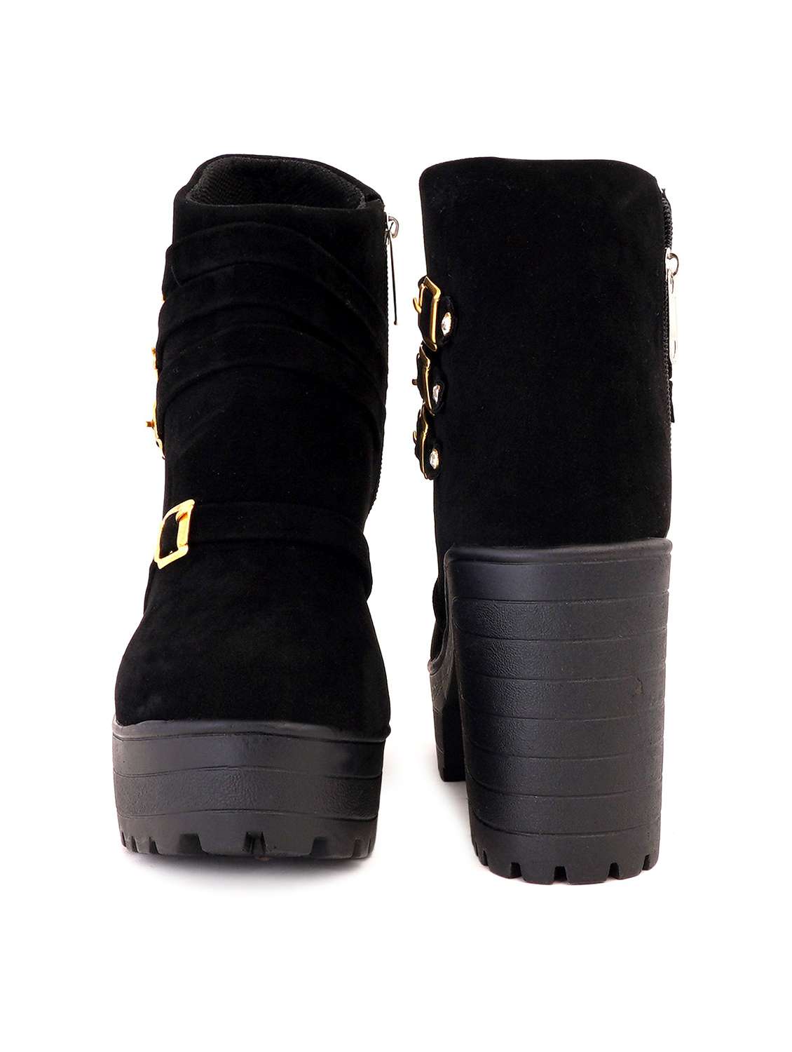black suede ankle  boots - 17754123 -  Standard Image - 2