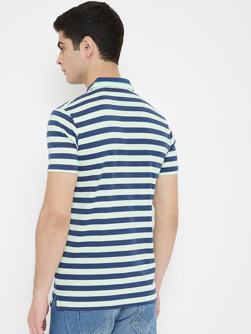 blue striped polo t-shirt - 17754195 - Standard Image - 2