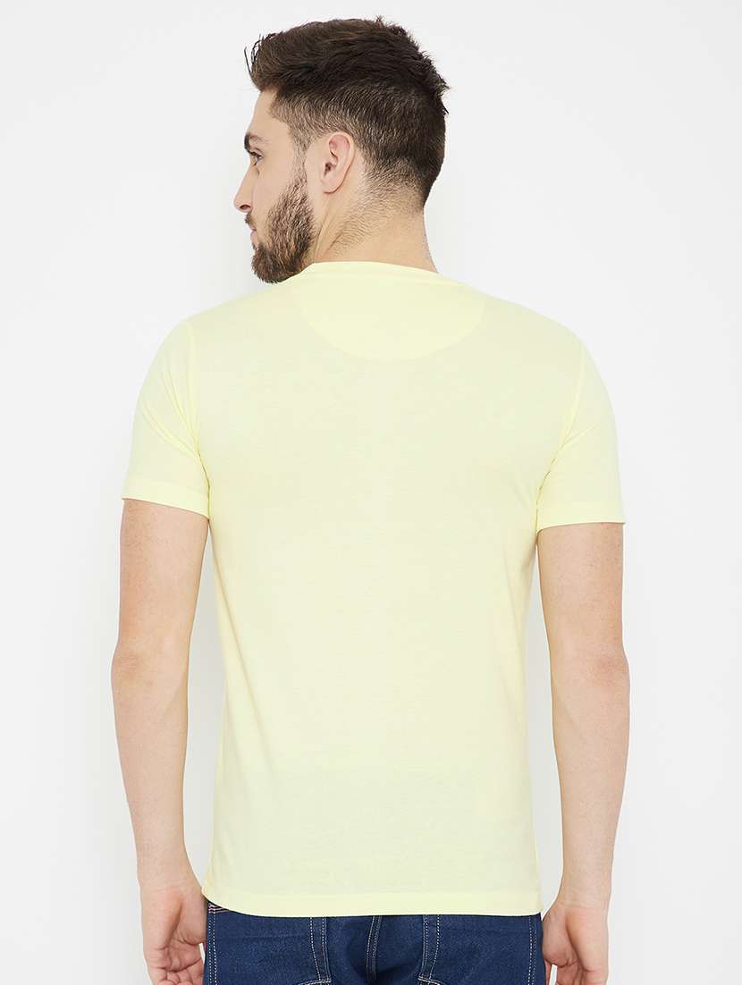 yellow front print t-shirt - 17754233 -  Standard Image - 2