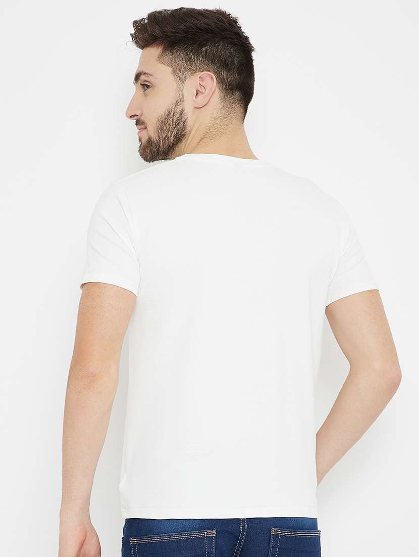 white front print t-shirt - 17754238 -  Standard Image - 2