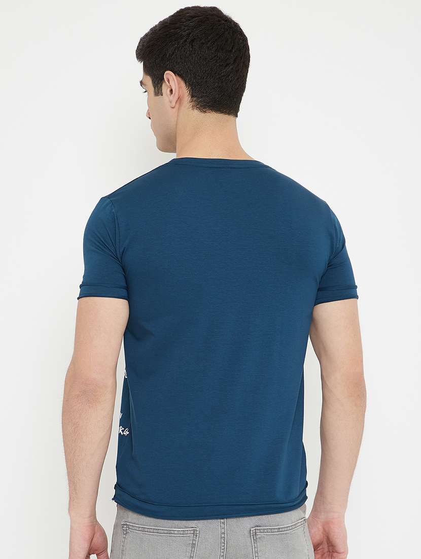 teal all over print t-shirt - 17754240 -  Standard Image - 2