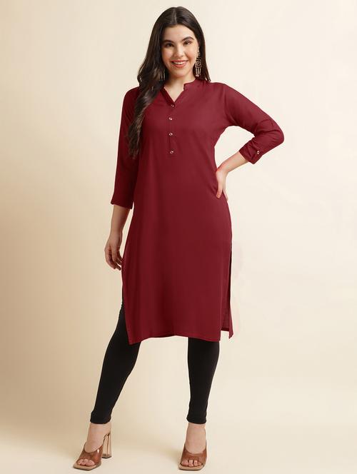 women's straight kurta - 17755358 - Standard Image - 0