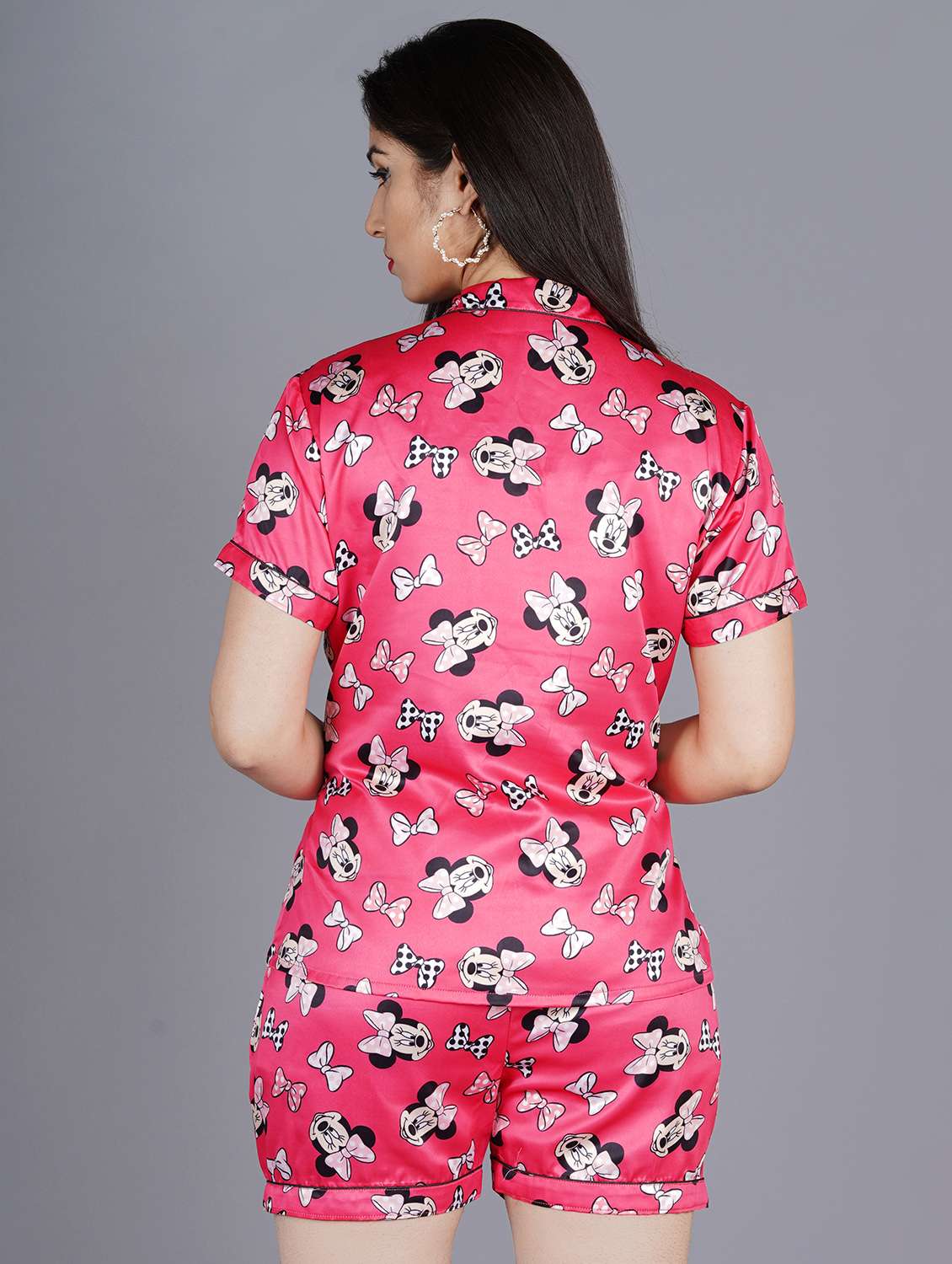 quirky printed nightwear shorts set - 17755481 - Standard Image - 2