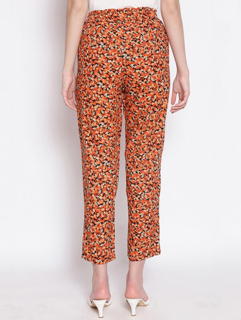 high rise floral trouser - 17756142 - Standard Image - 2