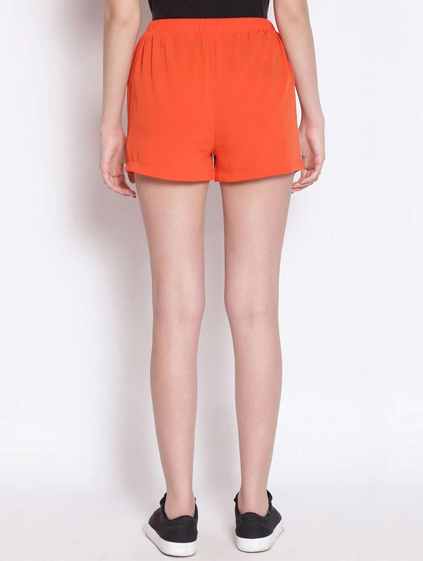 orange cotton tailored  shorts - 17756148 -  Standard Image - 2