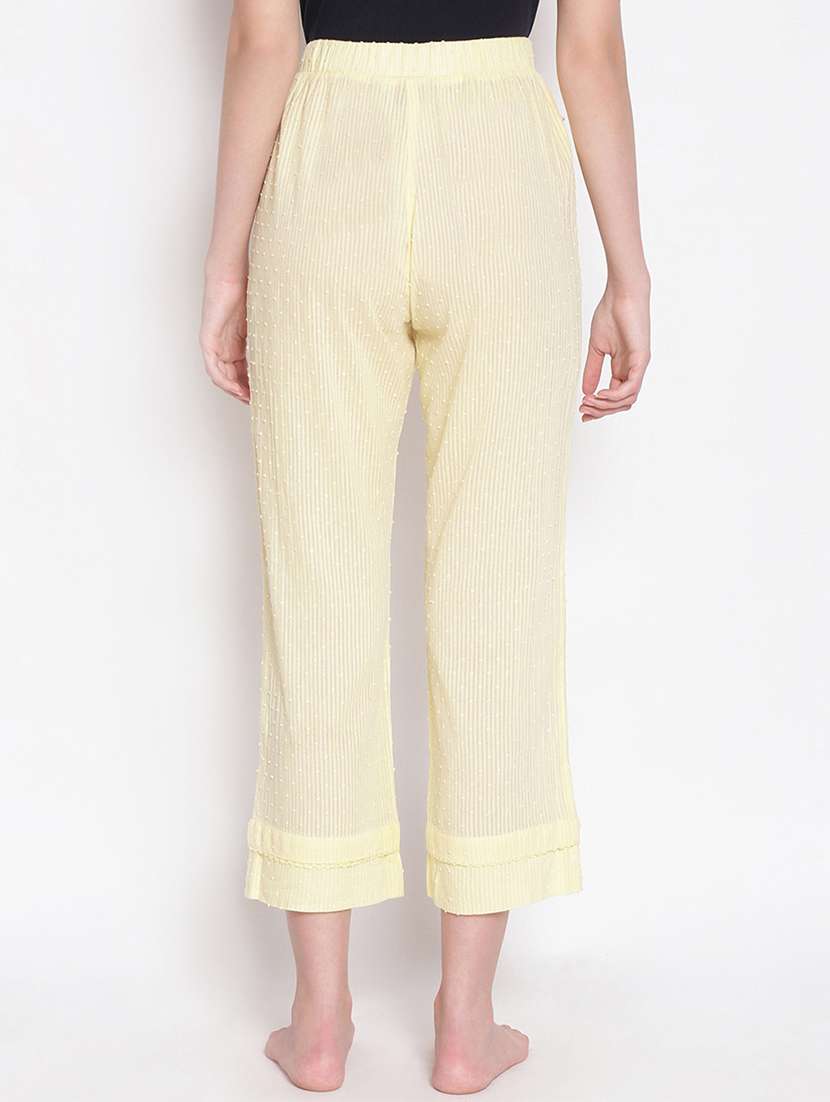 yellow cotton  pajama - 17756154 -  Standard Image - 2