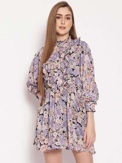 women's tiered dress floral dress - 17756167 - Standard Image - 0