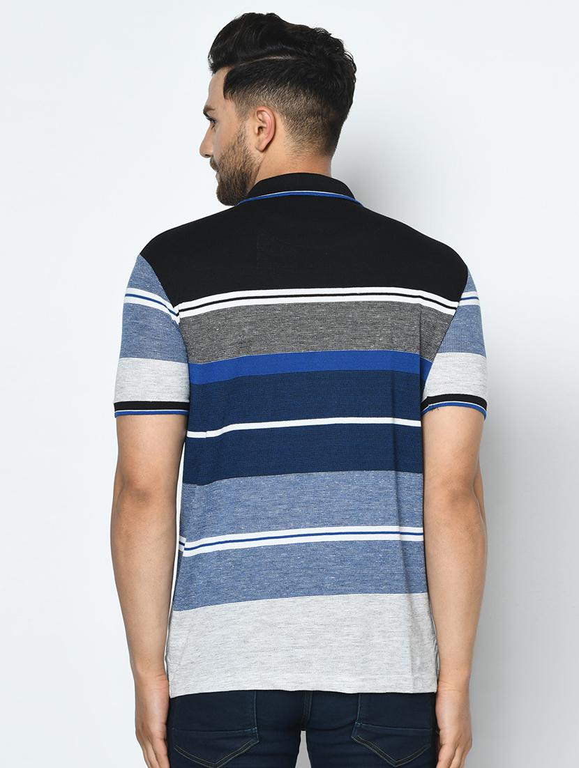 blue striped polo t-shirt - 17756377 - Standard Image - 2