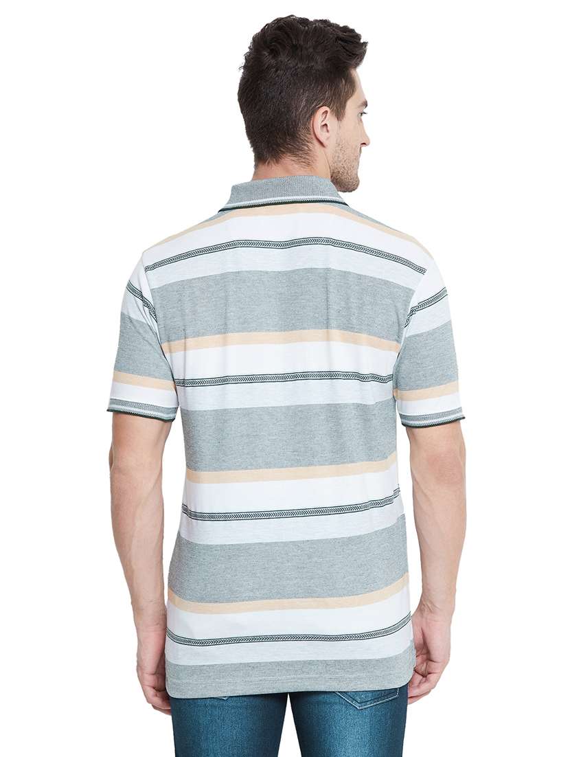 multi colored striped polo t-shirt - 17756384 - Standard Image - 2