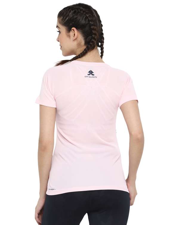 women's chest print v neck t-shirt - 17757195 -  Standard Image - 2