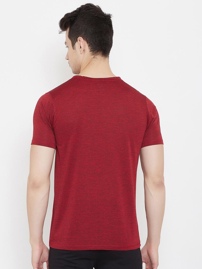 maroon printed t-shirt - 17757530 - Standard Image - 2