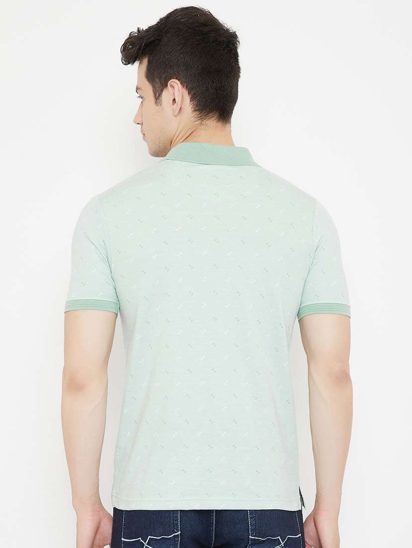 green self design polo t-shirt - 17757554 -  Standard Image - 2