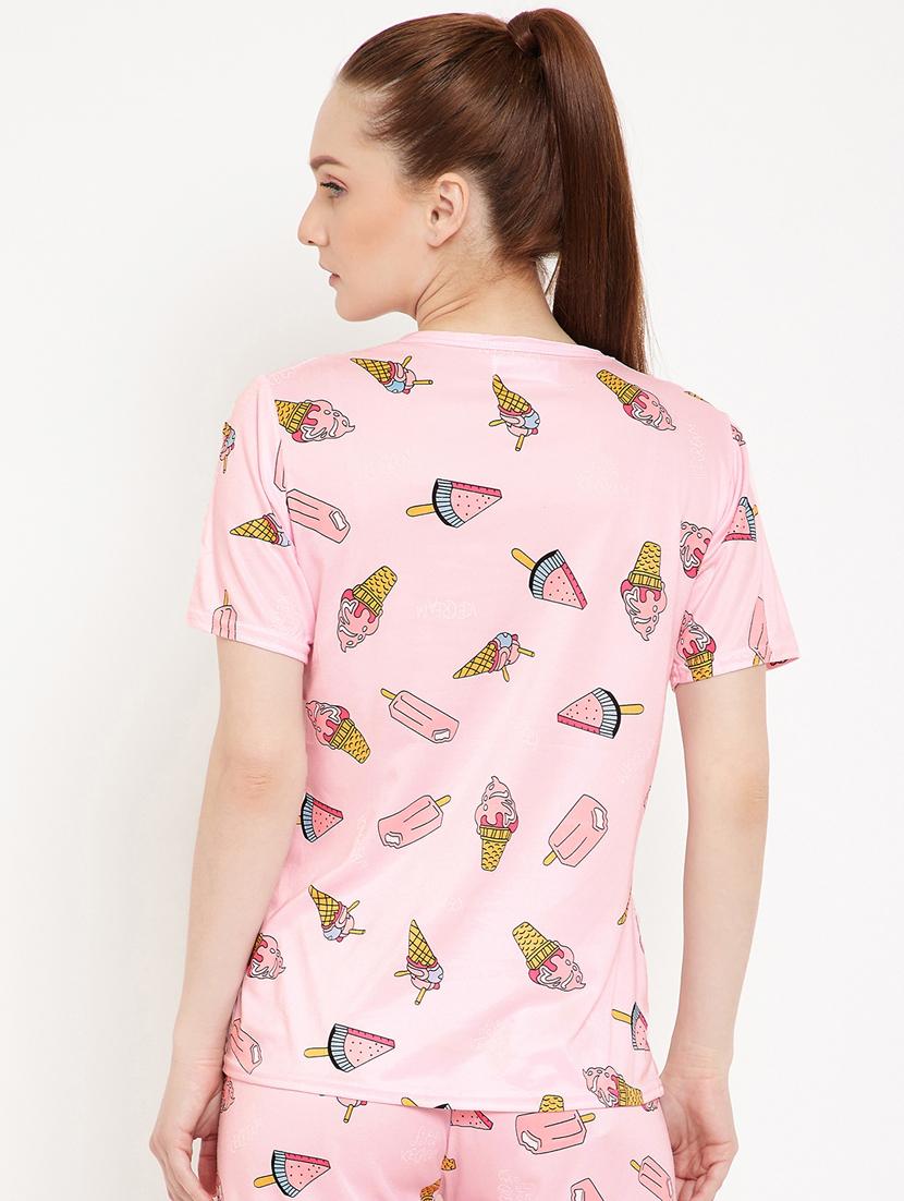 quirky printed nightwear shorts set - 17757921 - Standard Image - 2