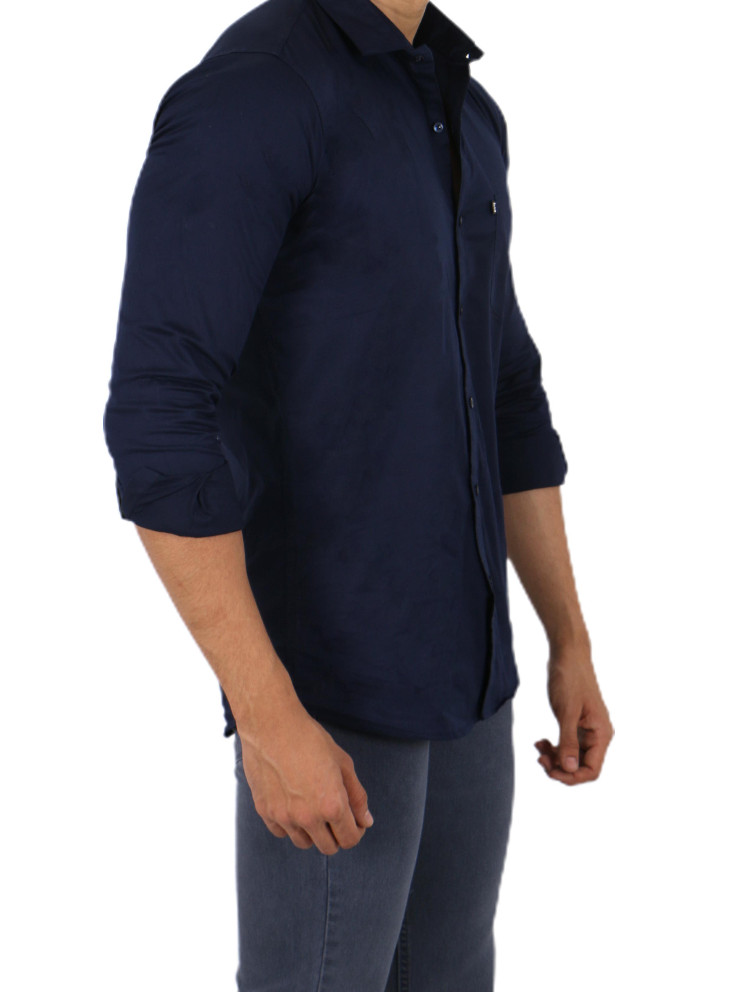 slimfit mens casual shirt - 17758365 - Standard Image - 2