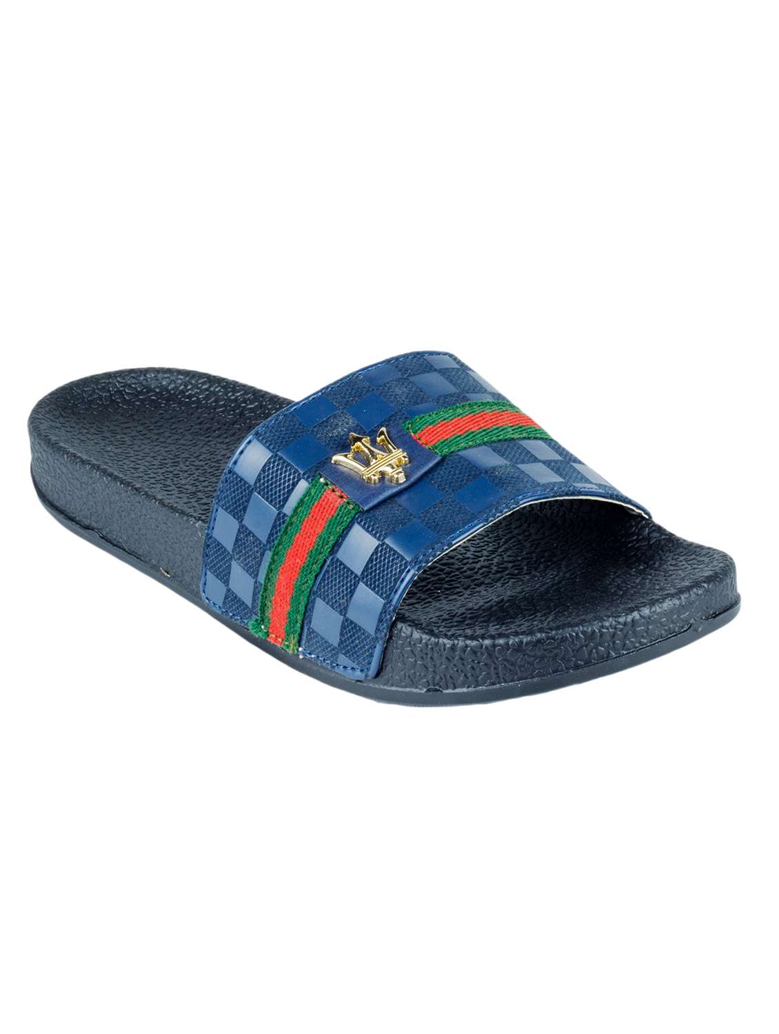 blue slides flip flop