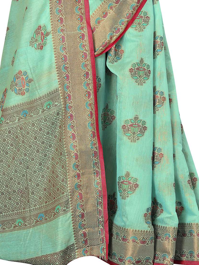 ethnic motifs handloom saree - 17759925 - Standard Image - 2