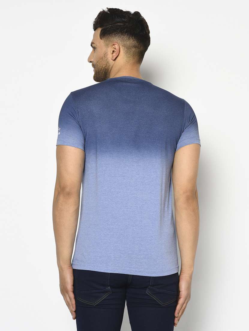 light blue printed ombre t-shirt - 17760028 - Standard Image - 2