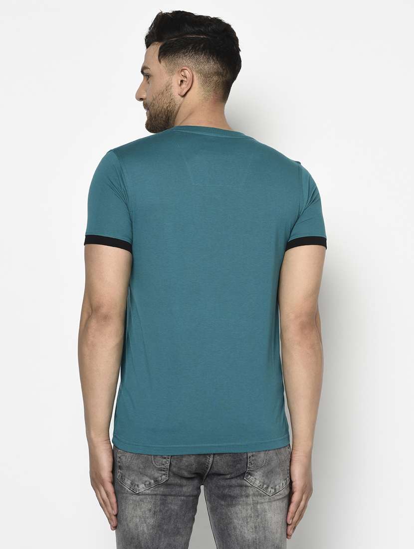 green printed t-shirt - 17760060 - Standard Image - 2