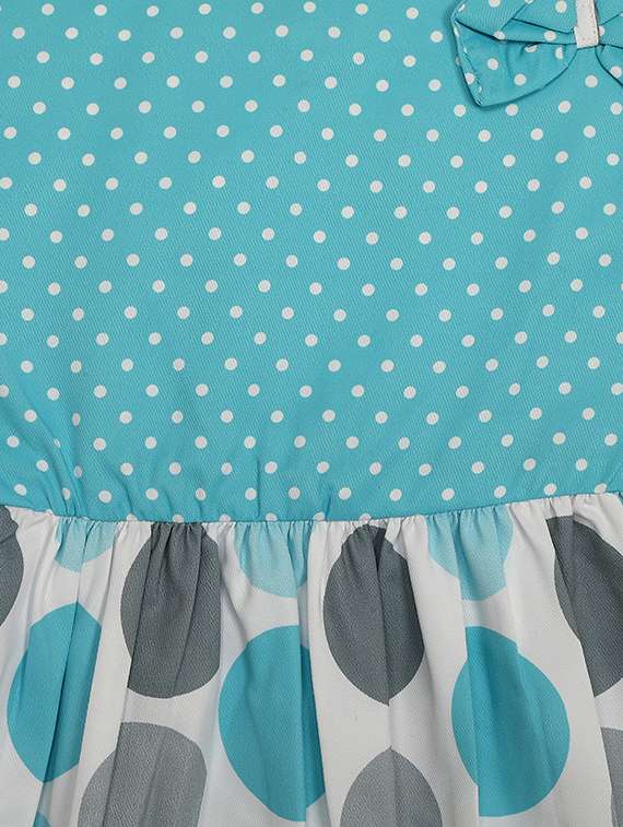blue printed frock - 17760142 - Standard Image - 2