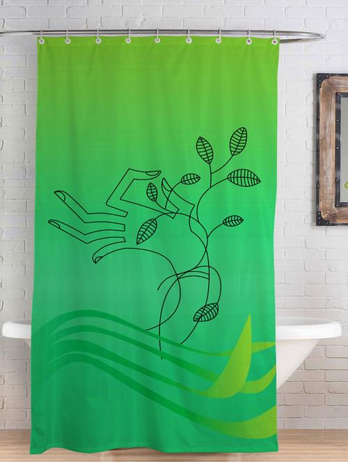 rightgifting water repellent polyester shower curtain 7 feet for bathroom with 10 hooks (48 x 84 inches , multi-color) - 17760615 - Standard Image - 0