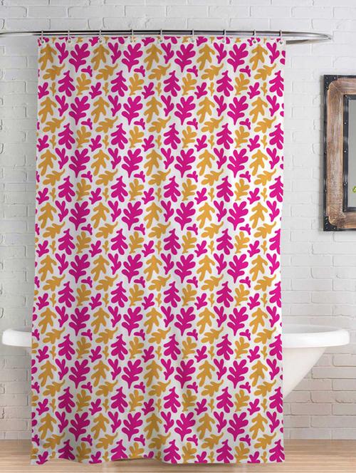 rightgifting floral designed water repellent polyester shower curtain 7 feet for bathroom with 10 hooks - 17760653 -  Standard Image - 0