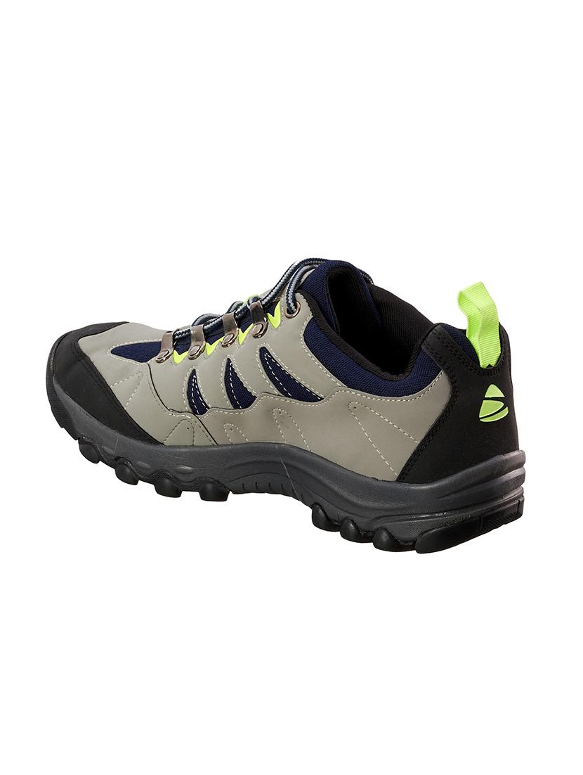 grey mesh & synthetic lace up boots - 17762247 - Standard Image - 2
