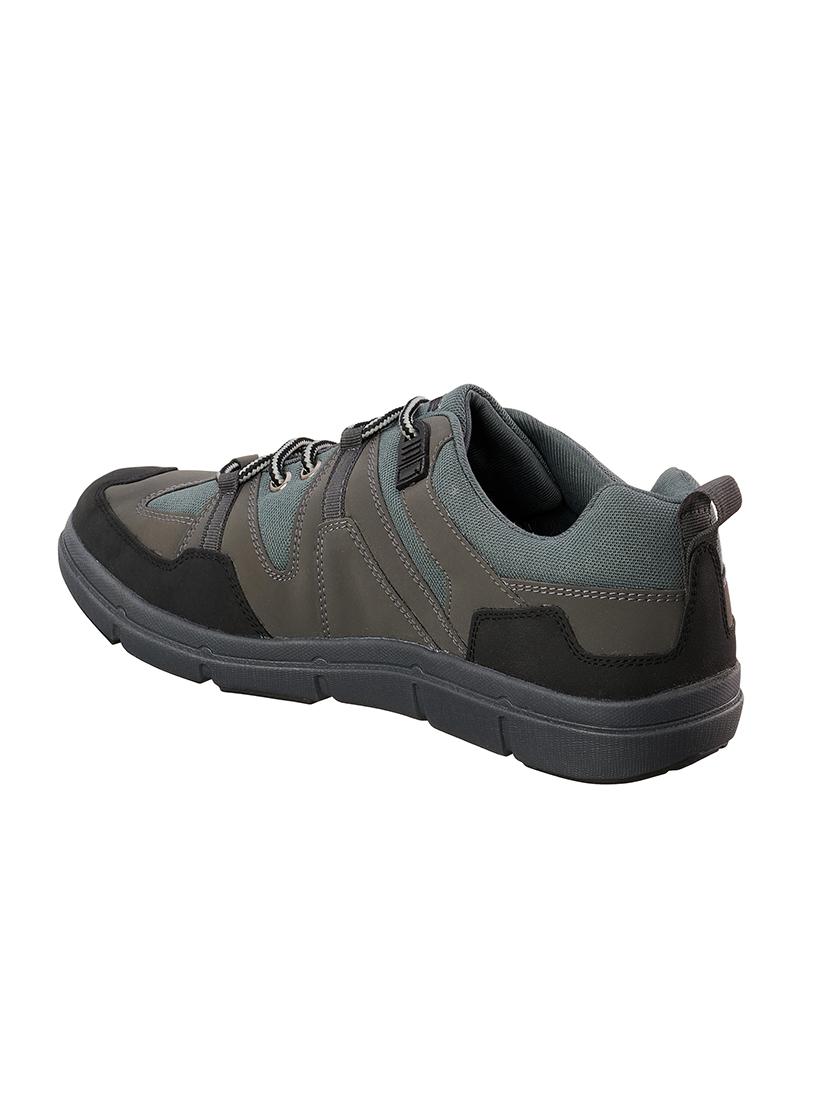 grey mesh & synthetic lace up shoes - 17762250 - Standard Image - 2