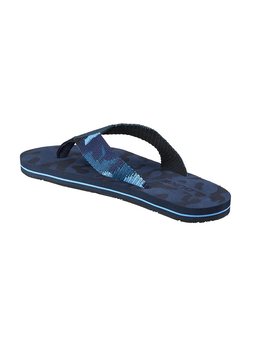 navy fabric slip on flip flops - 17762271 - Standard Image - 2
