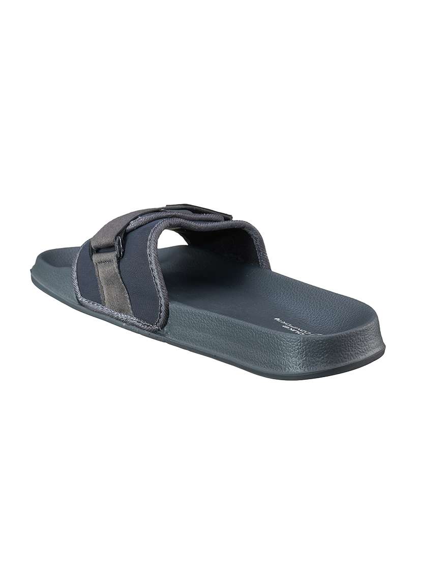 grey fabric slip on flip flops - 17762276 -  Standard Image - 2