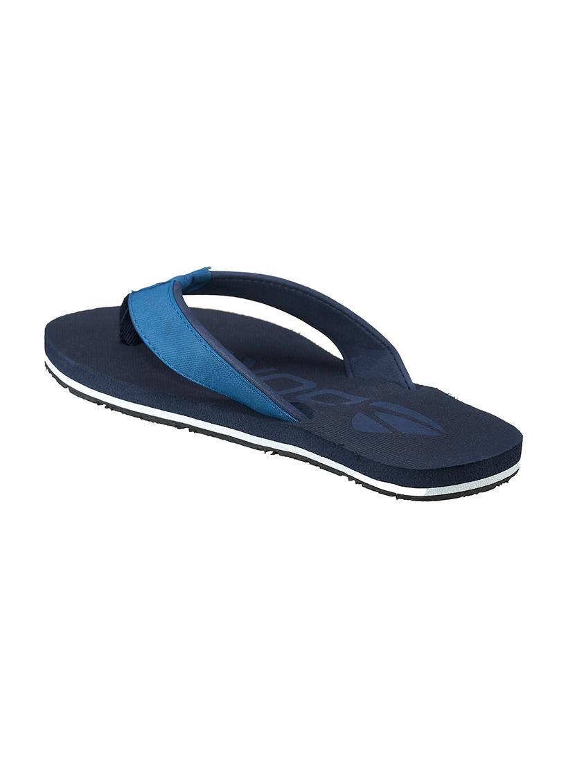 navy fabric slip on flip flops - 17762292 - Standard Image - 2