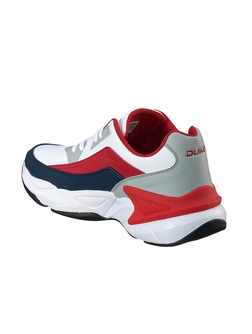 red synthetic sport shoes - 17762299 - Standard Image - 2
