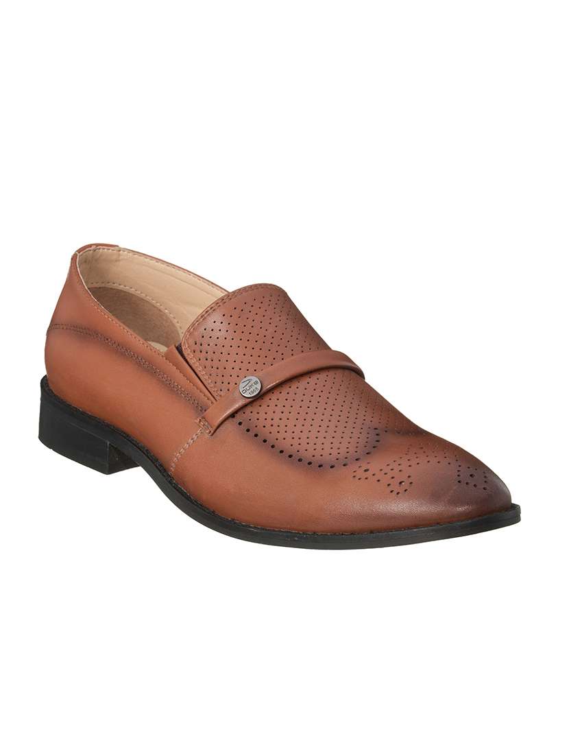 tan pu slip on ons